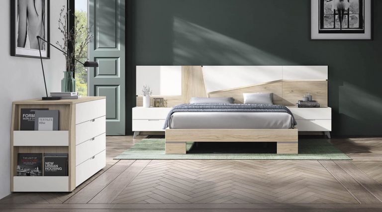 Dormitorio cabecero mesitas bancada – Home Dreams Design