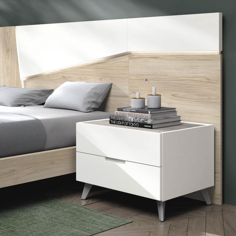 Dormitorio cabecero mesitas bancada – Home Dreams Design