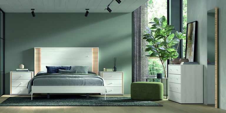 Dormitorio cabecero mesitas cómoda a medida con luz LED – Home Dreams Design