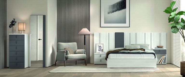Dormitorio cabecero mesitas sinfonier a medida con luz LED – Home Dreams Design