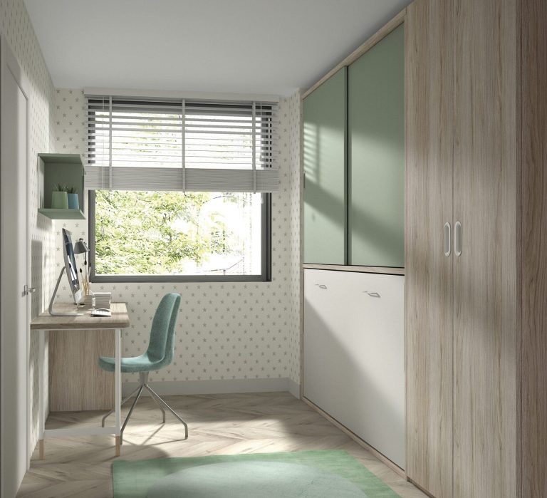 Habitación juvenil cama abatible – Home Dreams Design