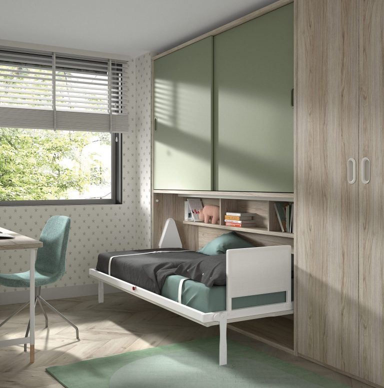 Habitación juvenil cama abatible – Home Dreams Design