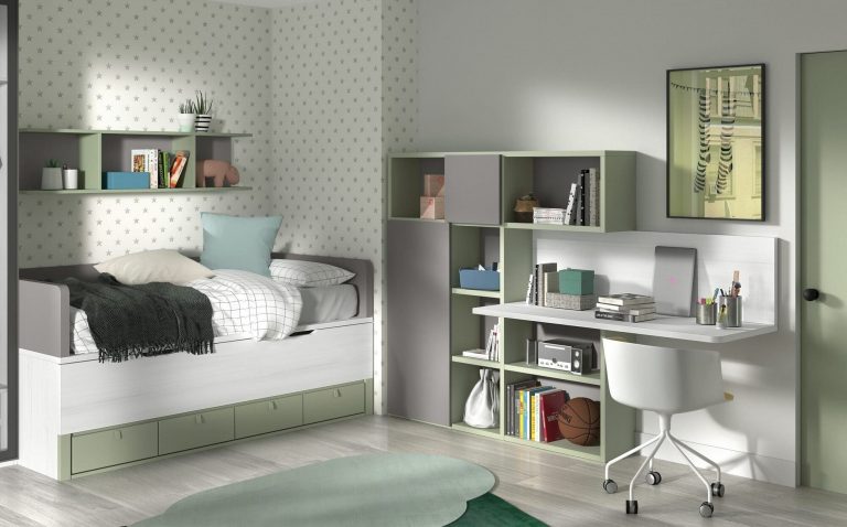 Habitación juvenil compacto bicama – Home Dreams Design