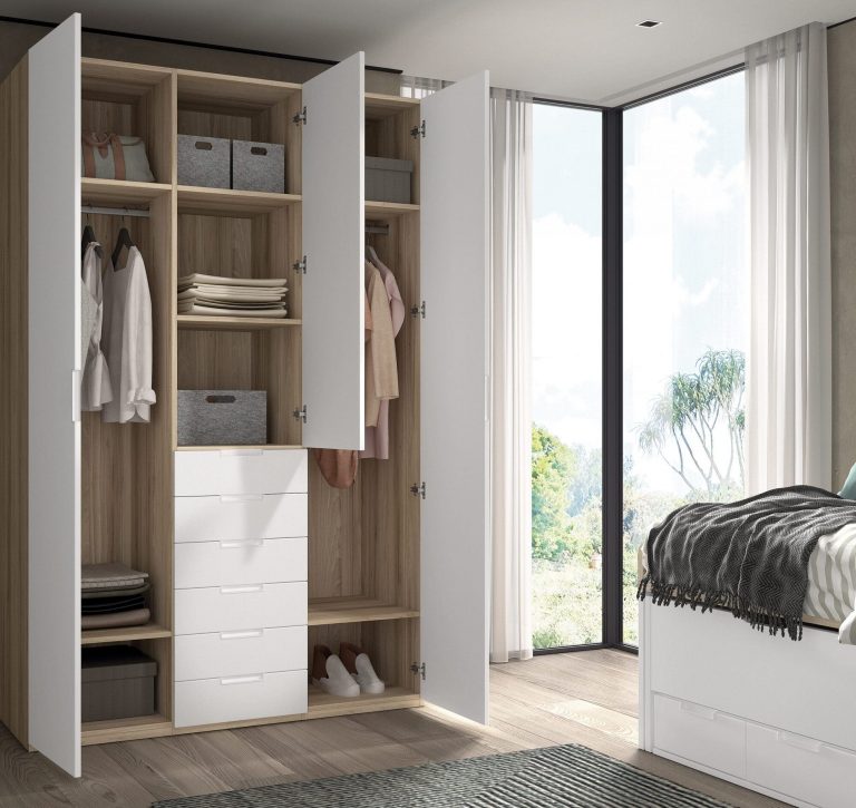 Habitación juvenil compacto cama oculta – Home Dreams Design