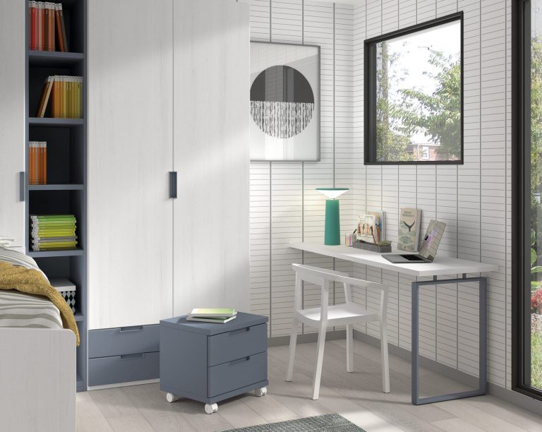 Habitación juvenil compacto cama oculta – Home Dreams Design