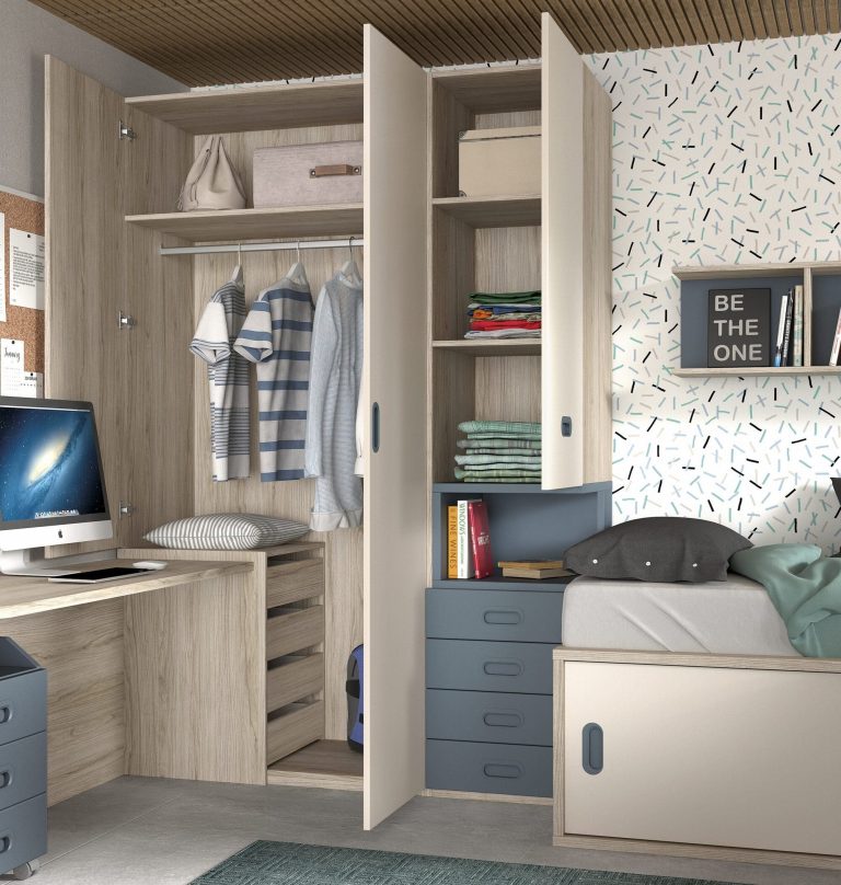 Habitación juvenil compacto camas block – Home Dreams Design
