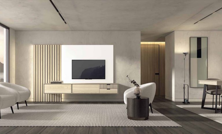 Mueble de salón palillería LED – Home Dreams Design