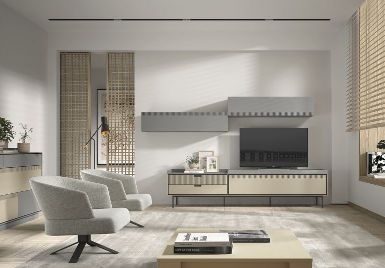 Mueble de salón palillería LED – Home Dreams Design