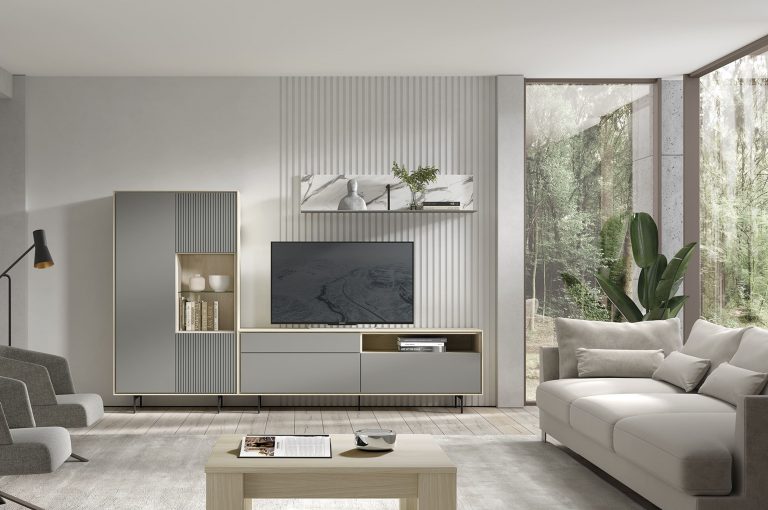 Mueble de salón palillería LED – Home Dreams Design
