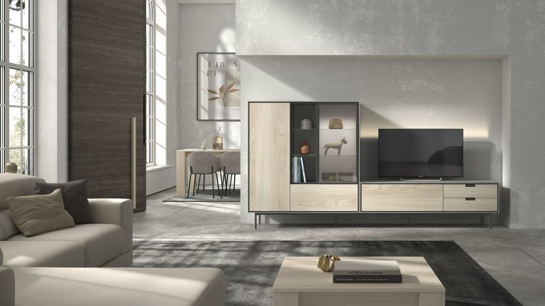 Mueble de salón palillería LED – Home Dreams Design