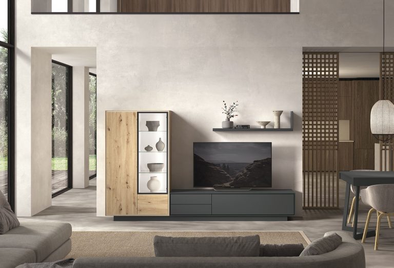 Mueble de salón palillería LED – Home Dreams Design