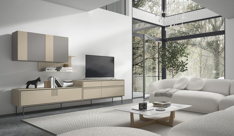 Mueble de salón palillería LED – Home Dreams Design