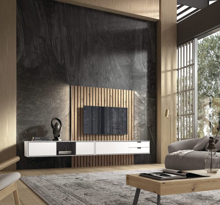 Mueble de salón palillería LED – Home Dreams Design