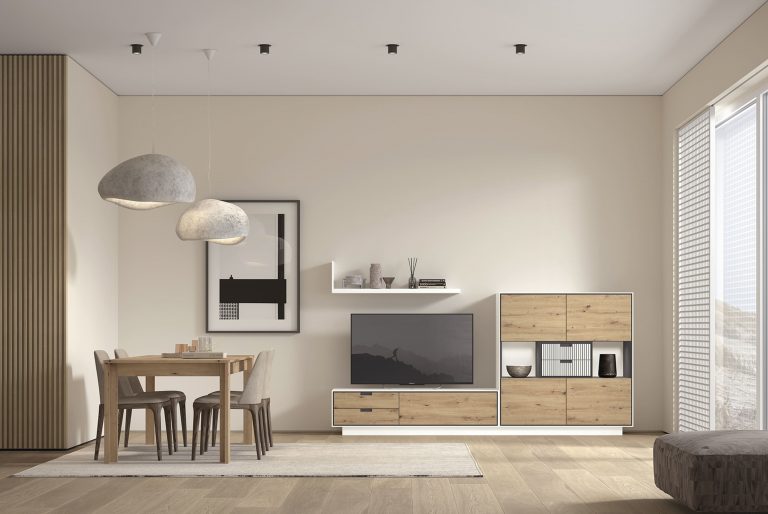 Mueble de salón palillería LED – Home Dreams Design