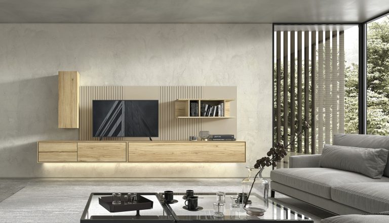 Mueble de salón palillería LED – Home Dreams Design