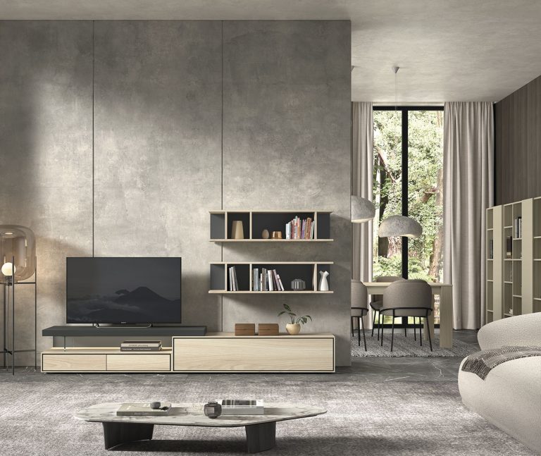 Mueble de salón palillería LED – Home Dreams Design