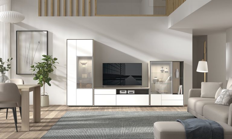 Mueble de salón palillería LED – Home Dreams Design