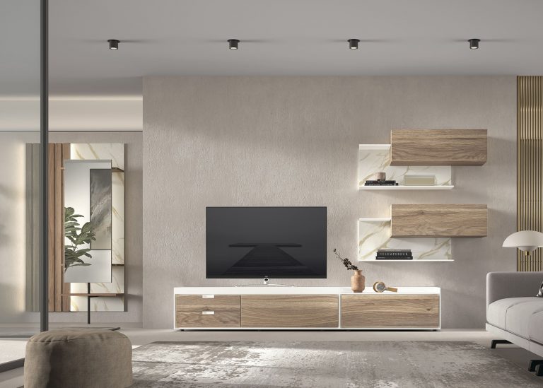 Mueble de salón palillería LED – Home Dreams Design