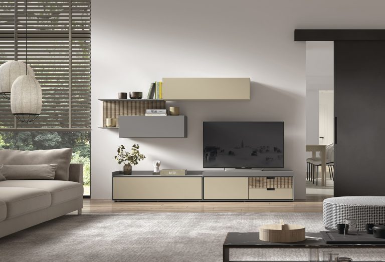 Mueble de salón palillería LED – Home Dreams Design