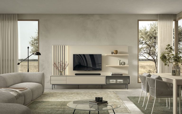 Mueble de salón palillería LED – Home Dreams Design