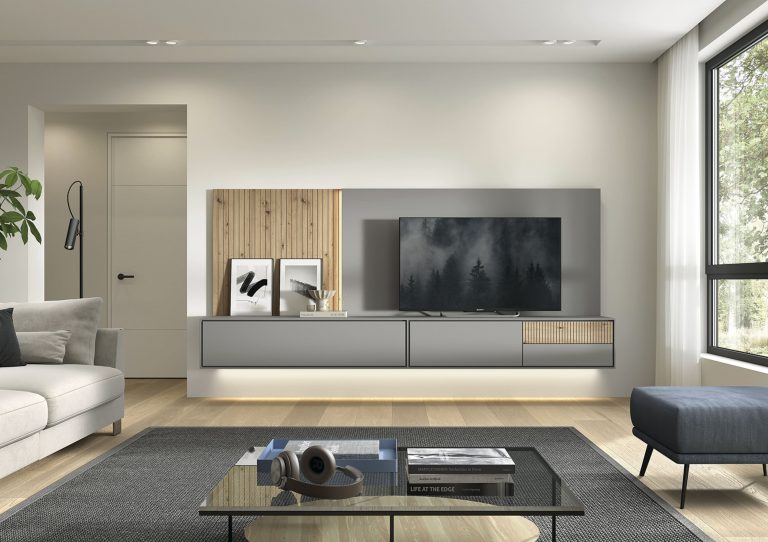Mueble de salón palillería LED – Home Dreams Design