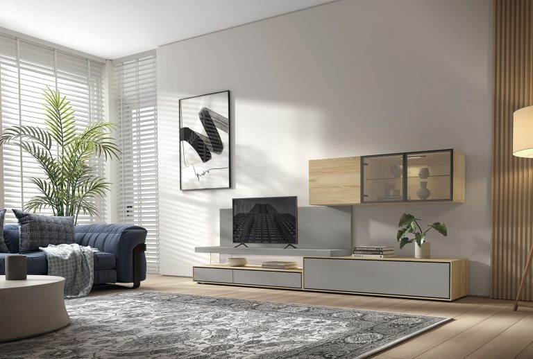 Mueble de salón palillería LED – Home Dreams Design