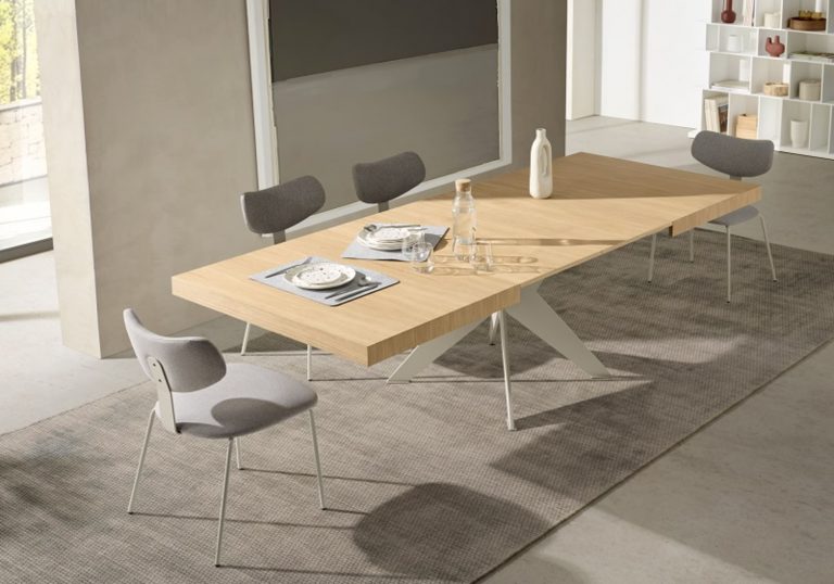 Mesa de comedor extensible abierta – Home Dreams Design