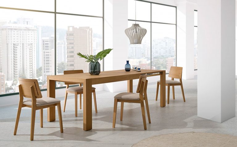 Mesa de comedor extensible abierta – Home Dreams Design