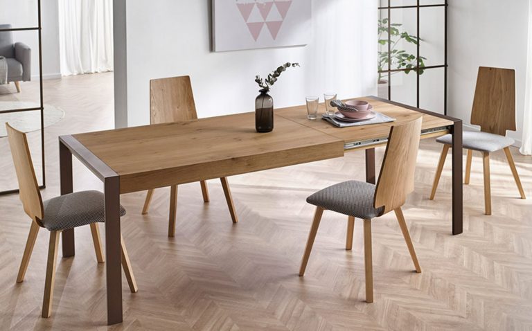 Mesa de comedor extensible abierta – Home Dreams Design