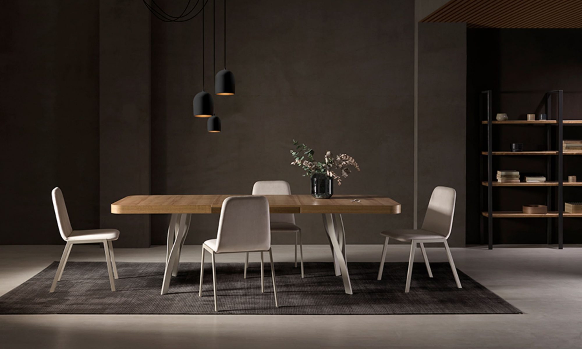 Mesa de comedor extensible abierta – Home Dreams Design