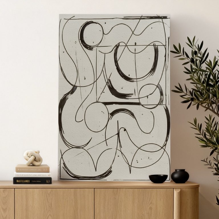 Cuadro abstracto, 80 × 120 cm – Home Dreams Design