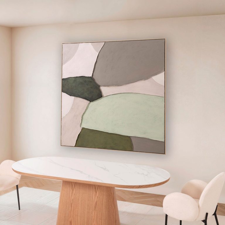 Cuadro abstracto, 150 × 150 cm – Home Dreams Design