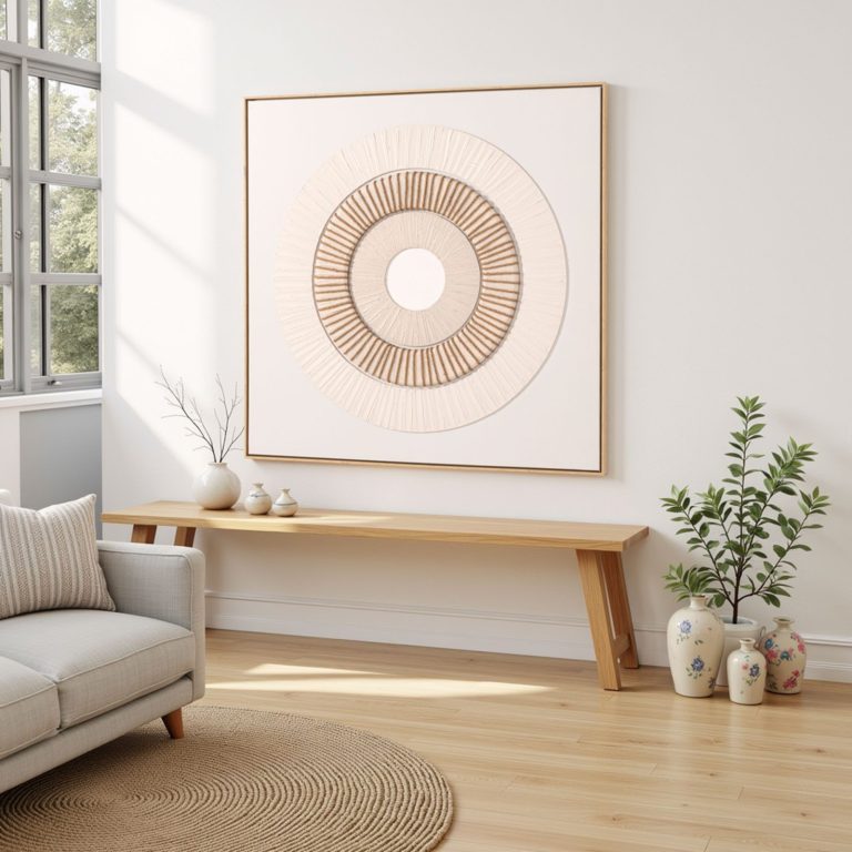 Cuadro abstracto, 100 × 100 cm – Home Dreams Design