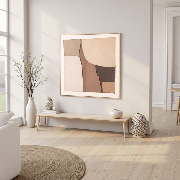 Cuadro abstracto, 150 × 150 cm – Home Dreams Design