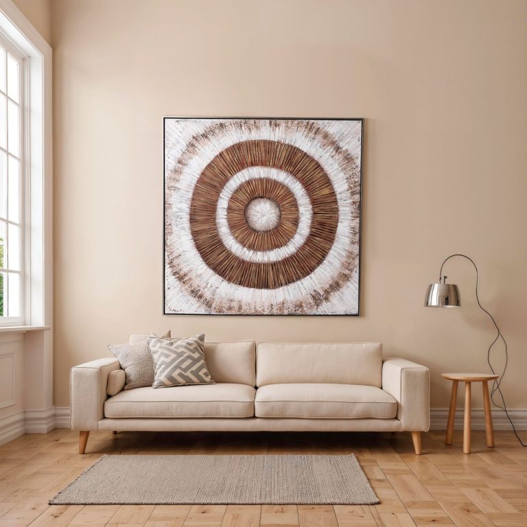 Cuadro abstracto, 100 × 100 cm – Home Dreams Design
