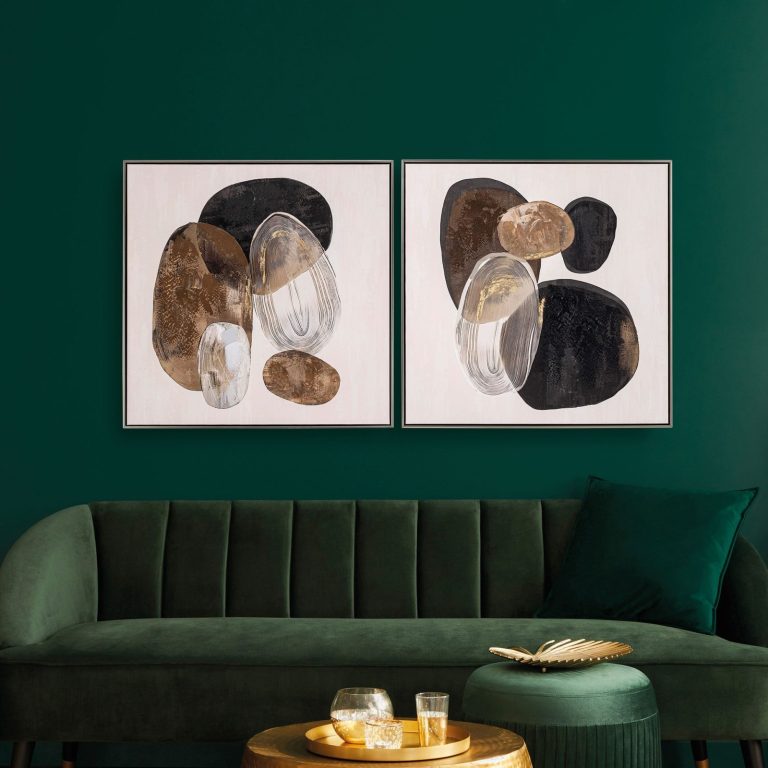 Pareja de cuadros, 2 cuadros de 80 × 80 cm – Home Dreams Design