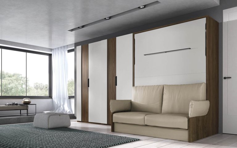 Dormitorio con cama abatible – Home Dreams Design