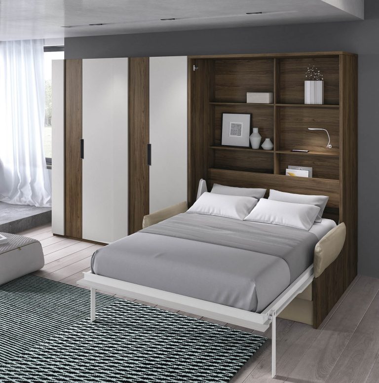 Dormitorio con cama abatible – Home Dreams Design
