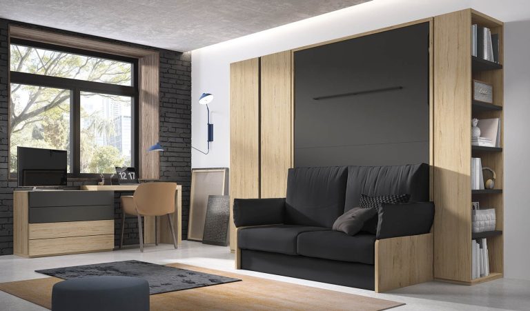 Dormitorio con cama abatible – Home Dreams Design