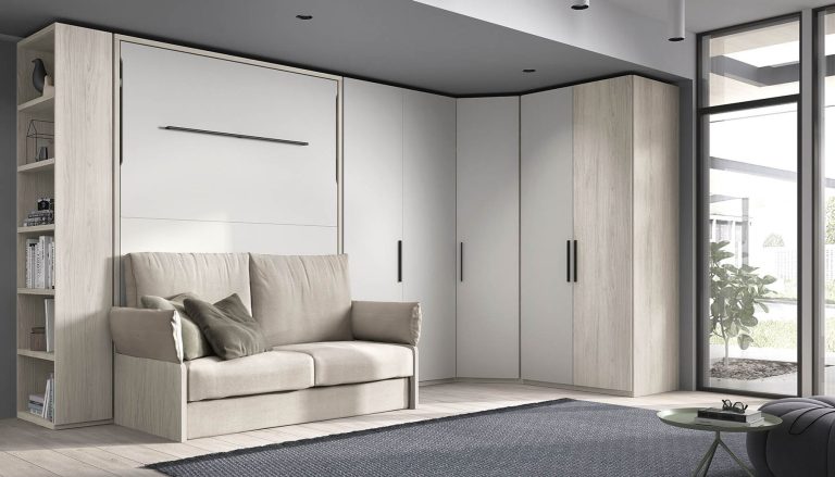Dormitorio con cama abatible – Home Dreams Design